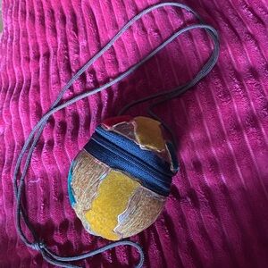 Africa Island coconut purse… handmade unique